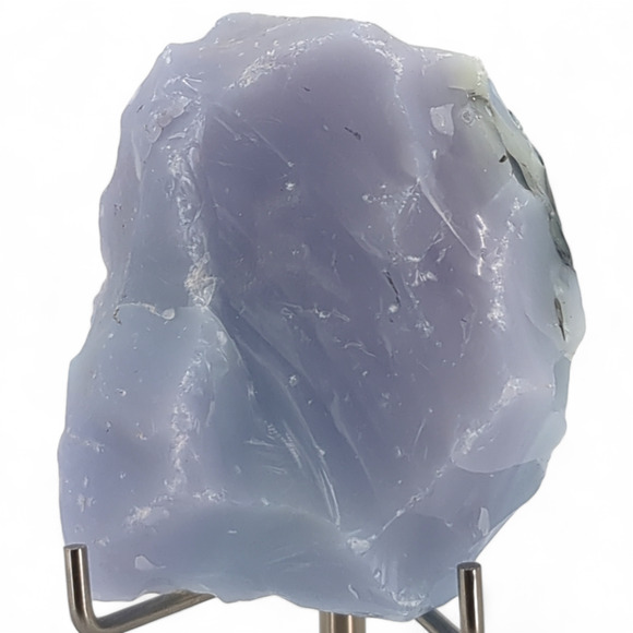 Lavender Custard Black Art Glass Cullet Glowing Uranium Slag Glass #4GL62 - Picture 5 of 7